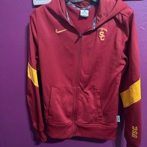 Nike USC Therma Fit Full Zip Hooded Jacket Womens Size Small